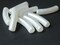 9 34mm Bent Tube Vintage Cultura Plastic Pearl Beads Made in Japan